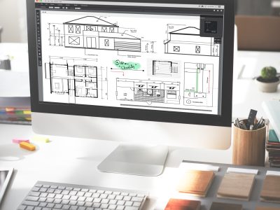 Blueprint Architect Construction Project Sketch Concept